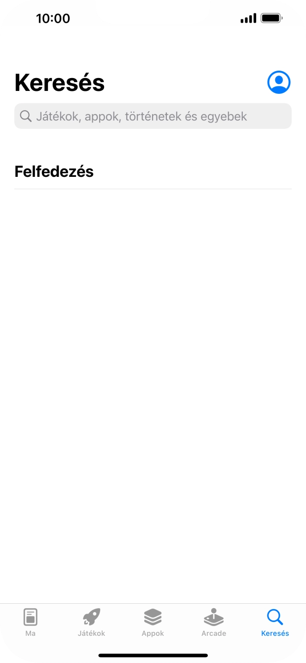 Kattints a keresés mezőre, és írd be a keresett alkalmazás nevét vagy tárgykörét. Kattints a keresés mezőre, és írd be a keresett alkalmazás nevét vagy tárgykörét.