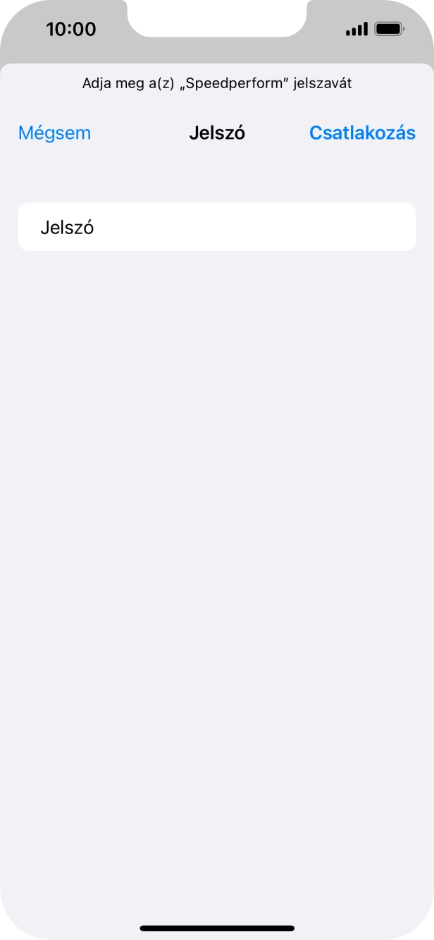 Válaszd a Csatlakozás lehetőséget. Válaszd a Csatlakozás lehetőséget.