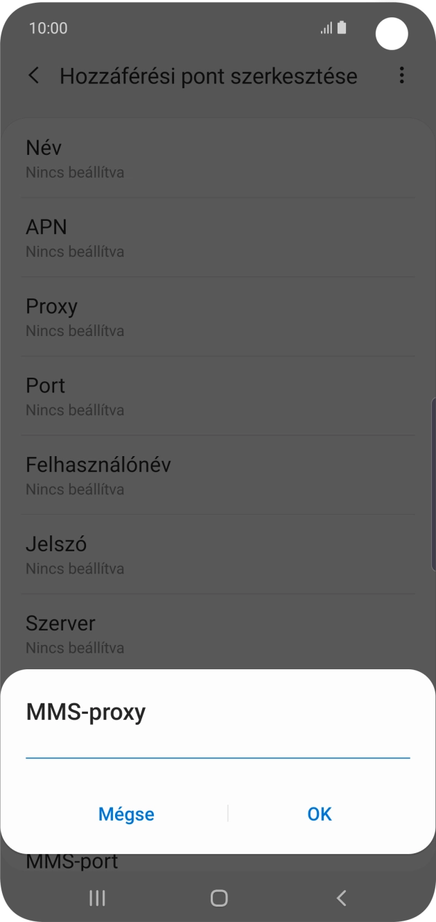 Írd be azt, hogy 80.244.097.002, és válaszd az OK lehetőséget.
