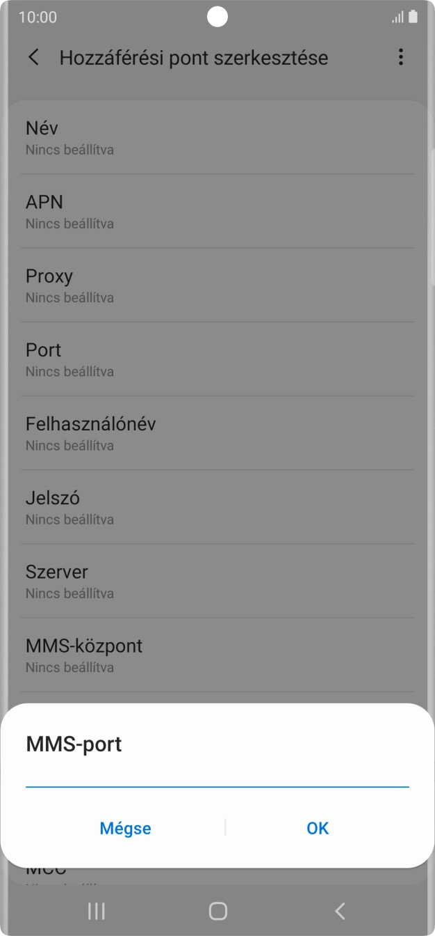 Írd be azt, hogy 8080, és válaszd az OK lehetőséget.