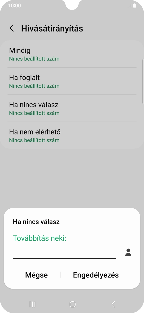 Írd be a +36709090999 számot és válaszd az Engedélyezés lehetőséget.