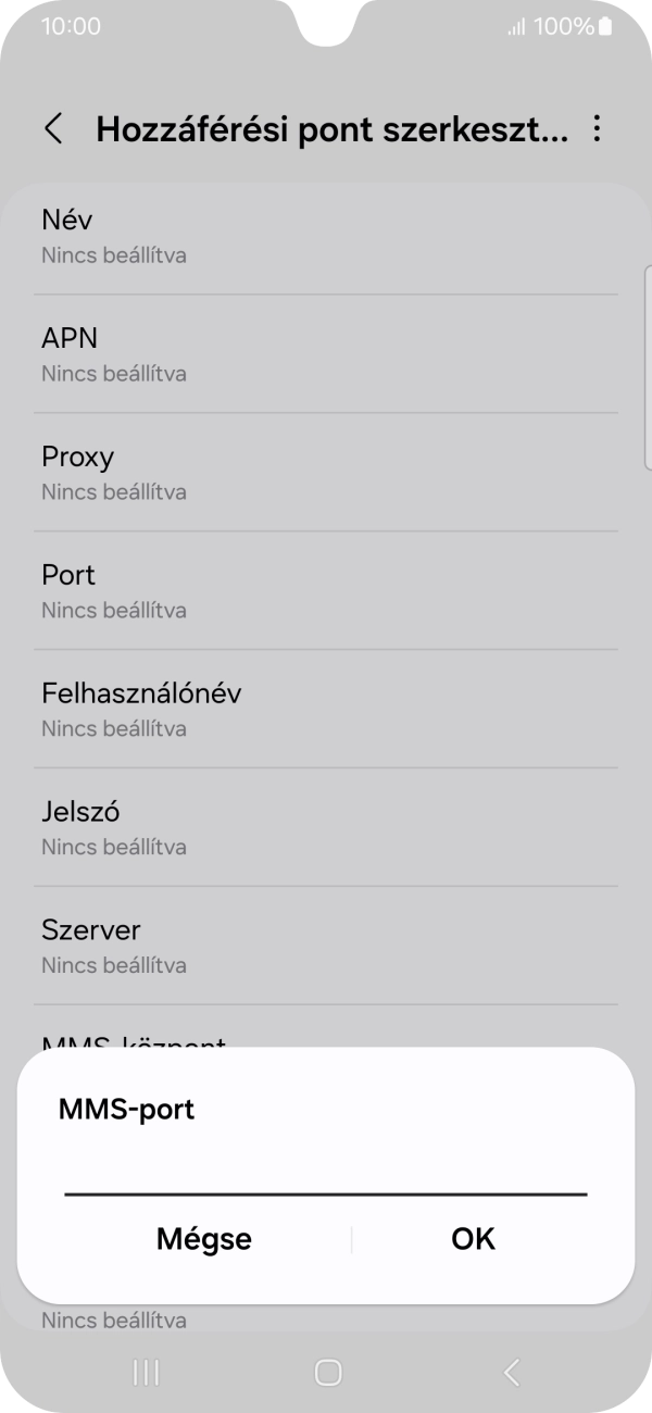 Írd be azt, hogy 8080, és válaszd az OK lehetőséget.