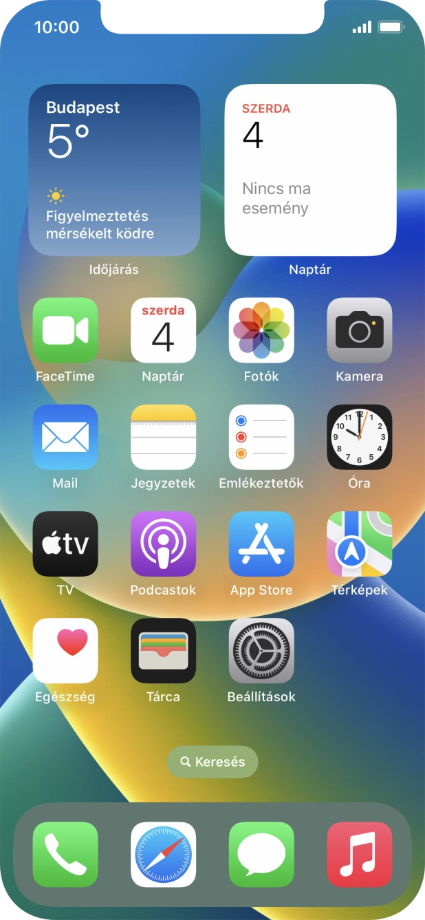 Válaszd a Beállítások lehetőséget. Válaszd a Beállítások lehetőséget.