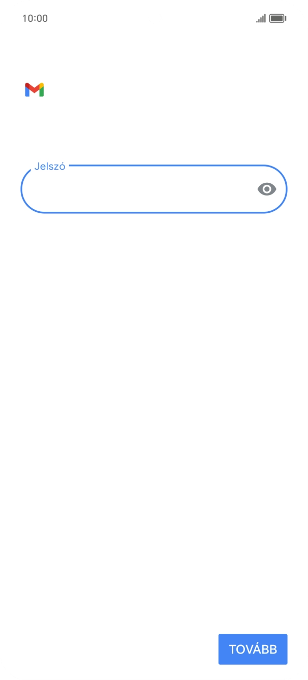 Válaszd a TOVÁBB lehetőséget.