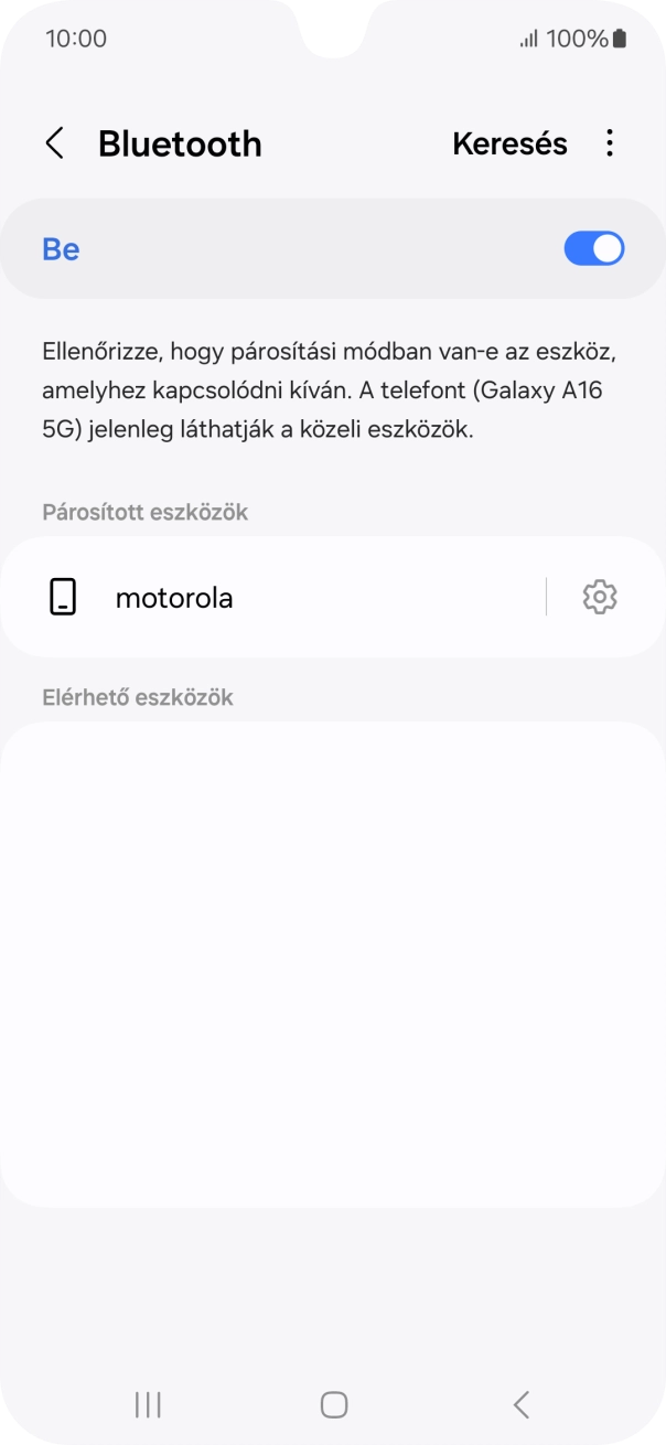A befejezéshez, és ahhoz, hogy visszatérhess a főképernyőhöz, nyomd meg a főgombot.
