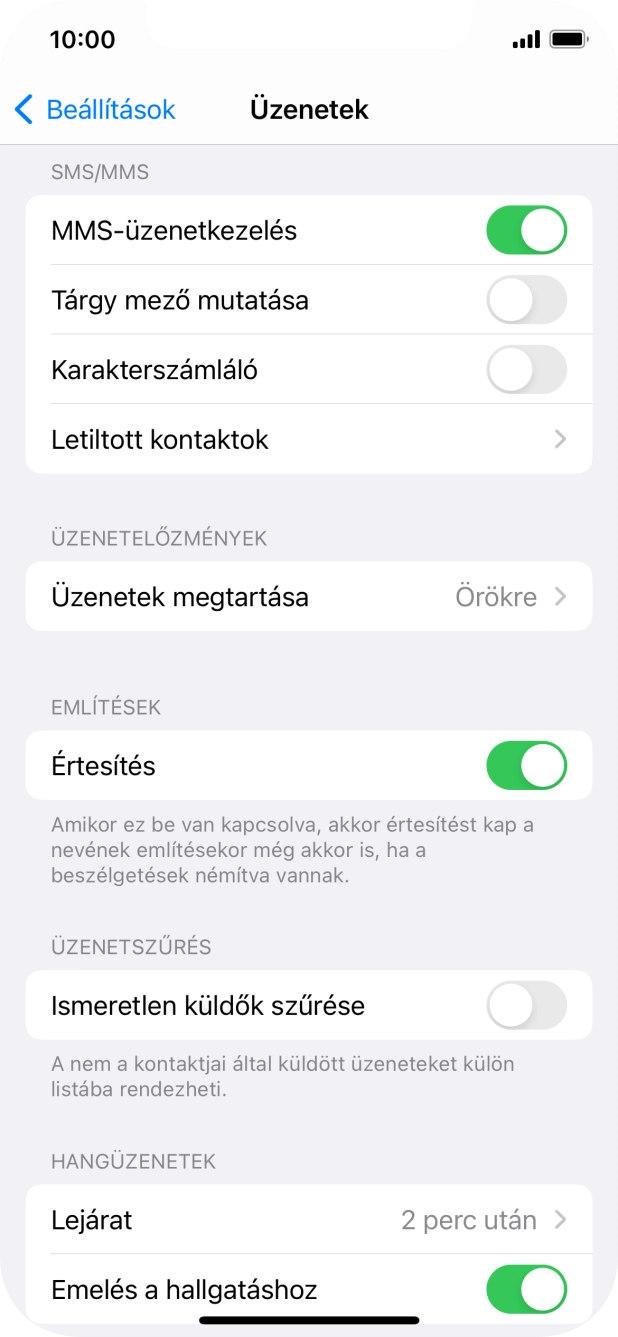 Húzd az ujjad felfelé a kijelző aljáról, hogy visszatérj a kezdőképernyőhöz.