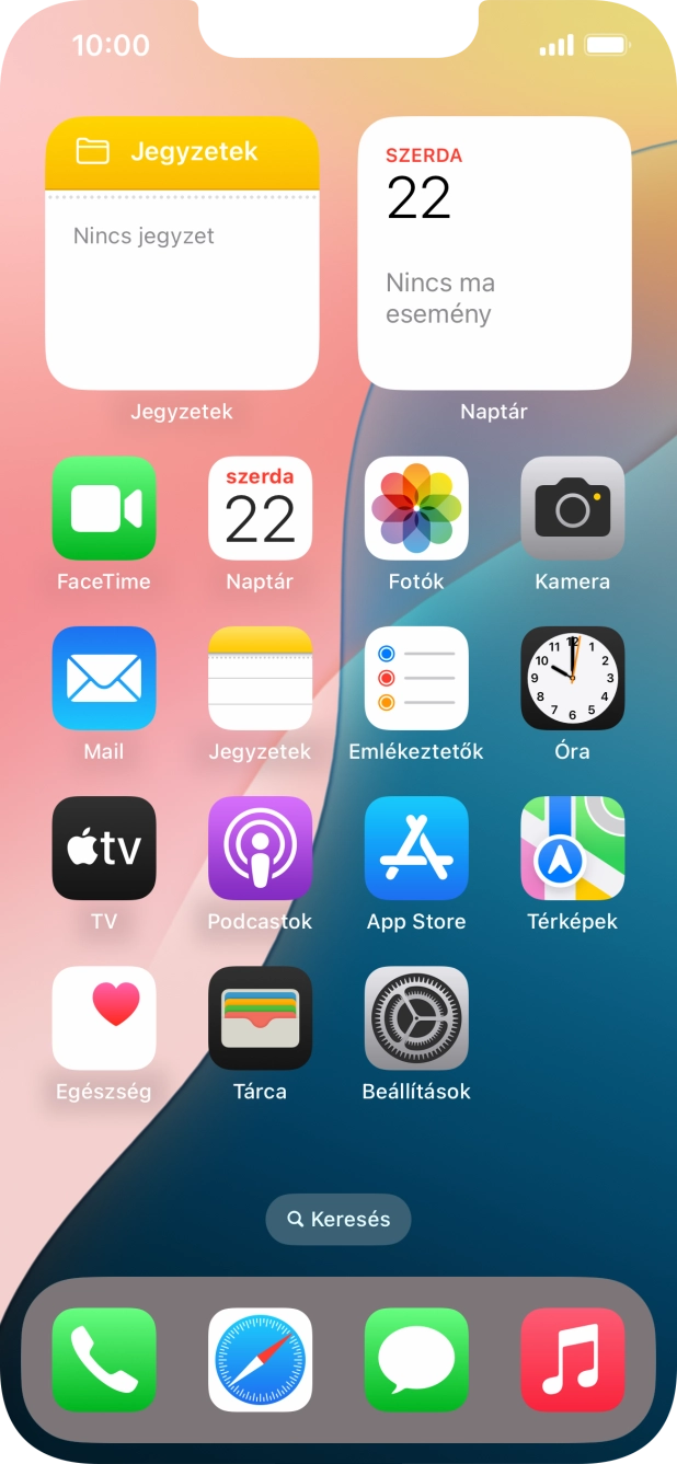 Válaszd a Beállítások lehetőséget. Válaszd a Beállítások lehetőséget.