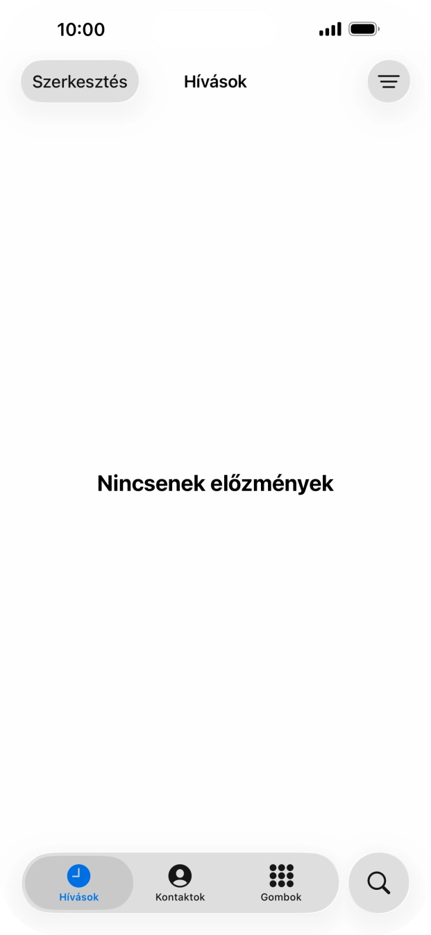 Válaszd a Gombok lehetőséget. Válaszd a Gombok lehetőséget.
