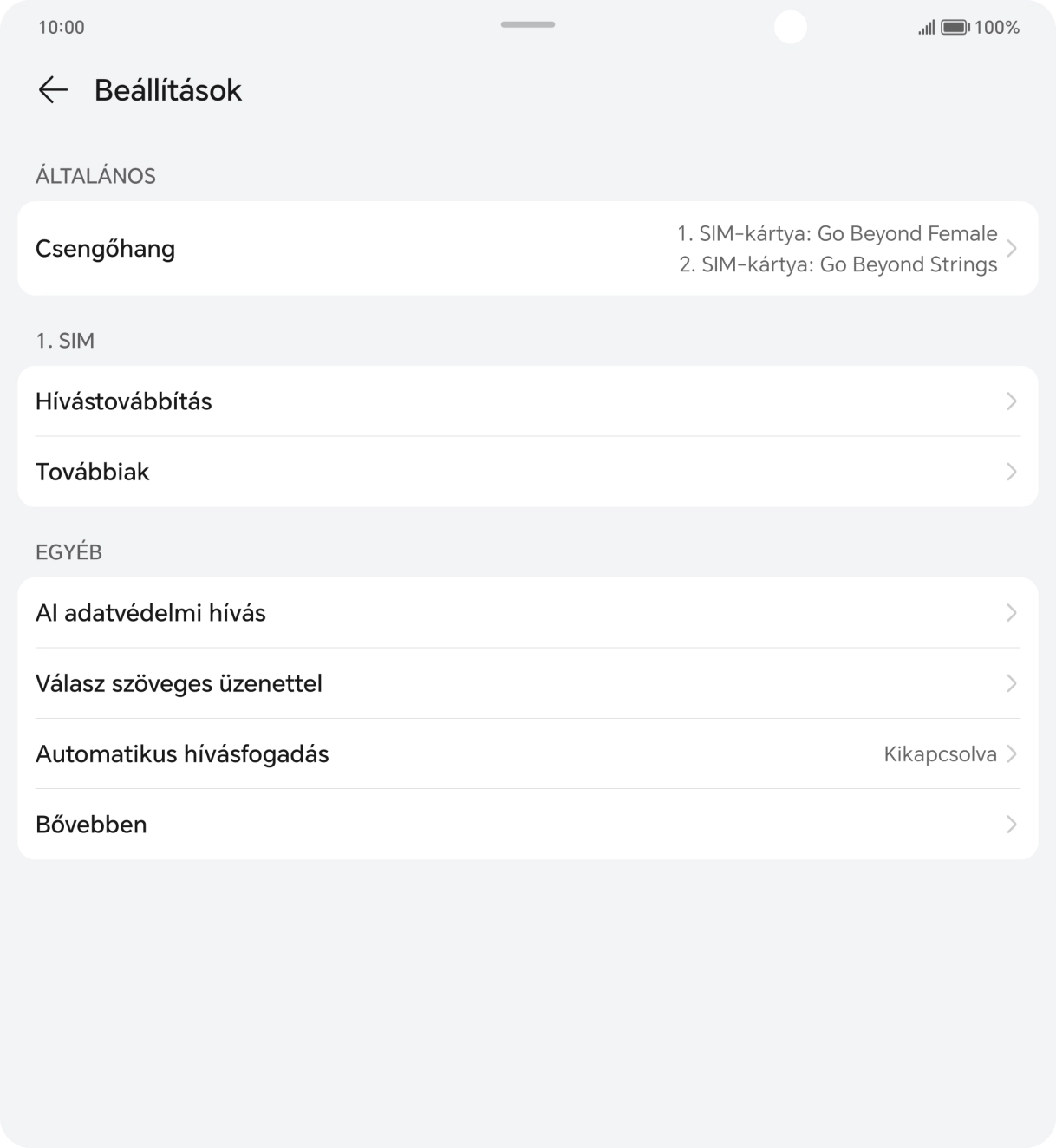 Válaszd a Továbbiak lehetőséget. Válaszd a Továbbiak lehetőséget.