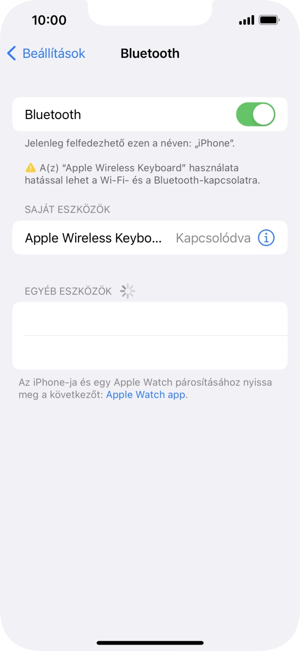 Húzd az ujjad felfelé a kijelző aljáról, hogy visszatérj a kezdőképernyőhöz.