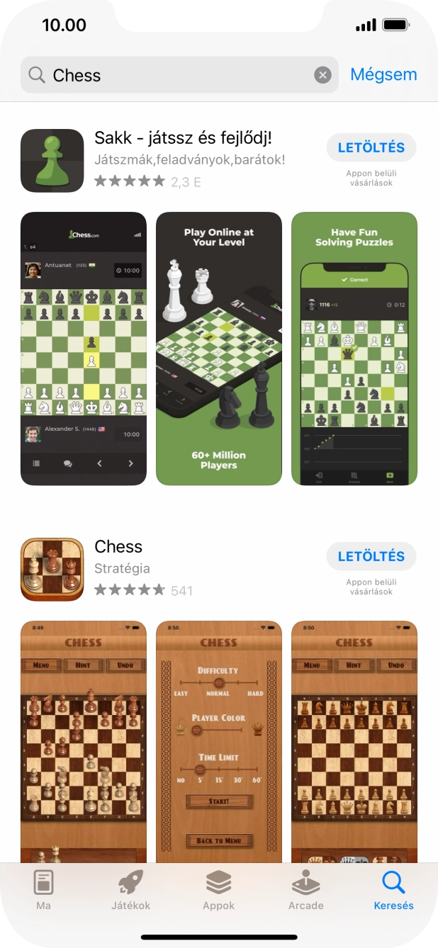 Kattints a kívánt alkalmazásra.