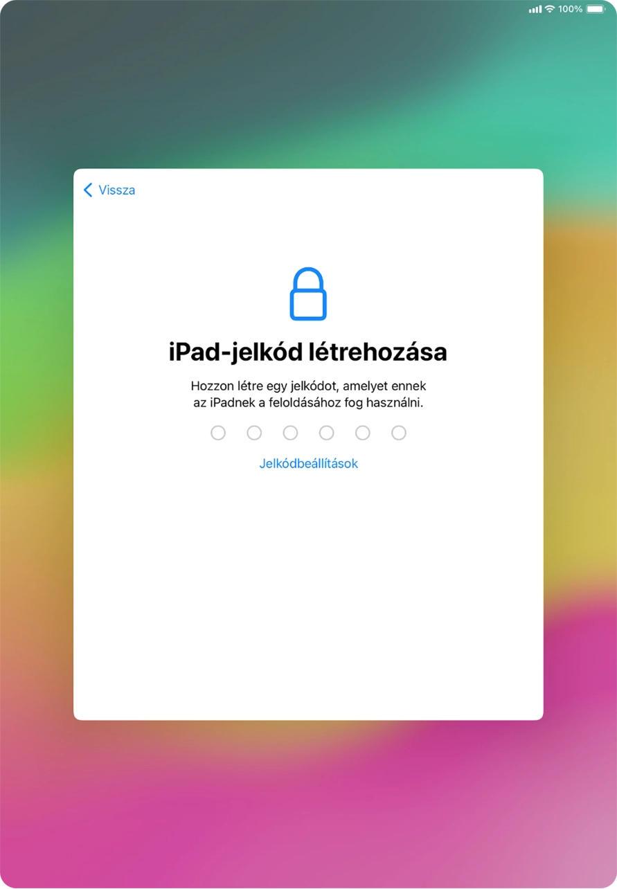 Válaszd a Jelkódbeállítások lehetőséget.