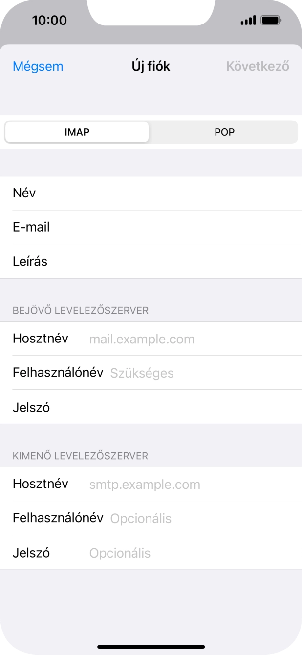 Válaszd a POP lehetőséget.
