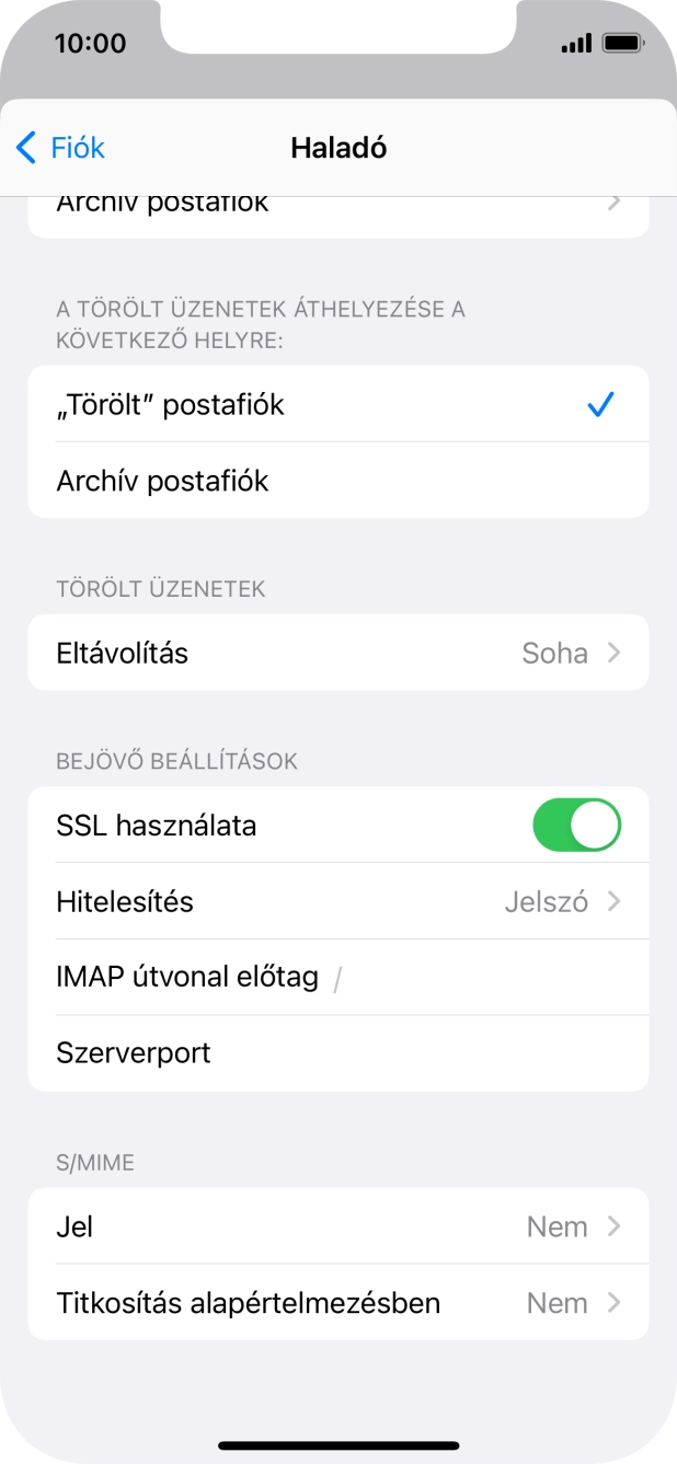 Válaszd a Hitelesítés lehetőséget.