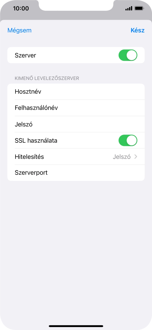 Válaszd a Hitelesítés lehetőséget.