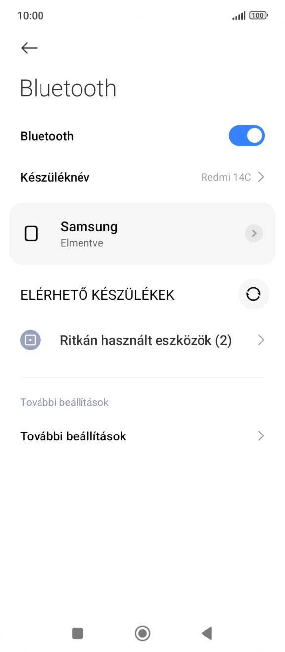 A befejezéshez, és ahhoz, hogy visszatérhess a főképernyőhöz, nyomd meg a főgombot.