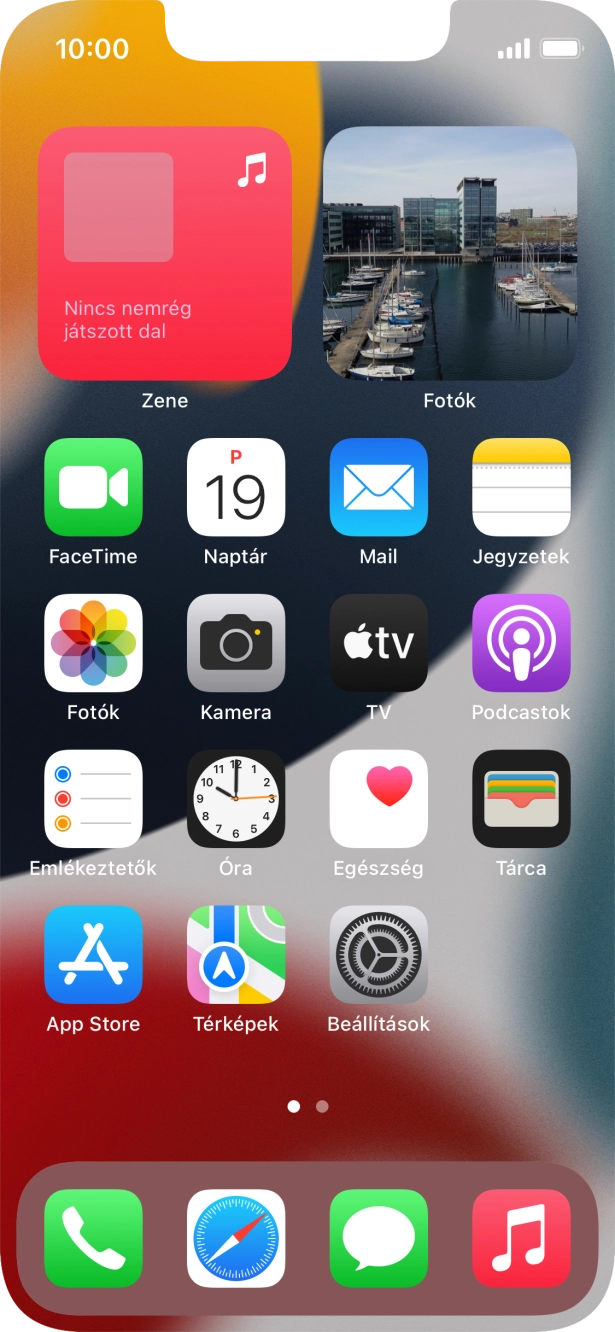 Válaszd a Beállítások lehetőséget. Válaszd a Beállítások lehetőséget.