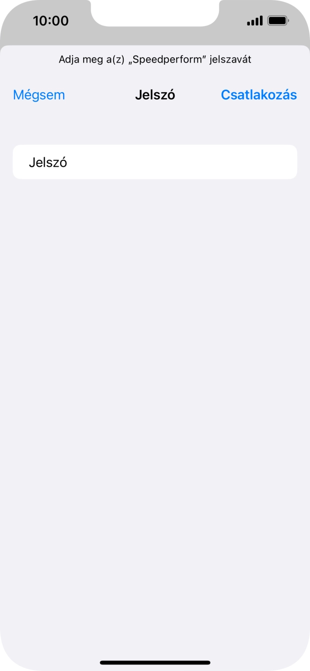 Válaszd a Csatlakozás lehetőséget. Válaszd a Csatlakozás lehetőséget.