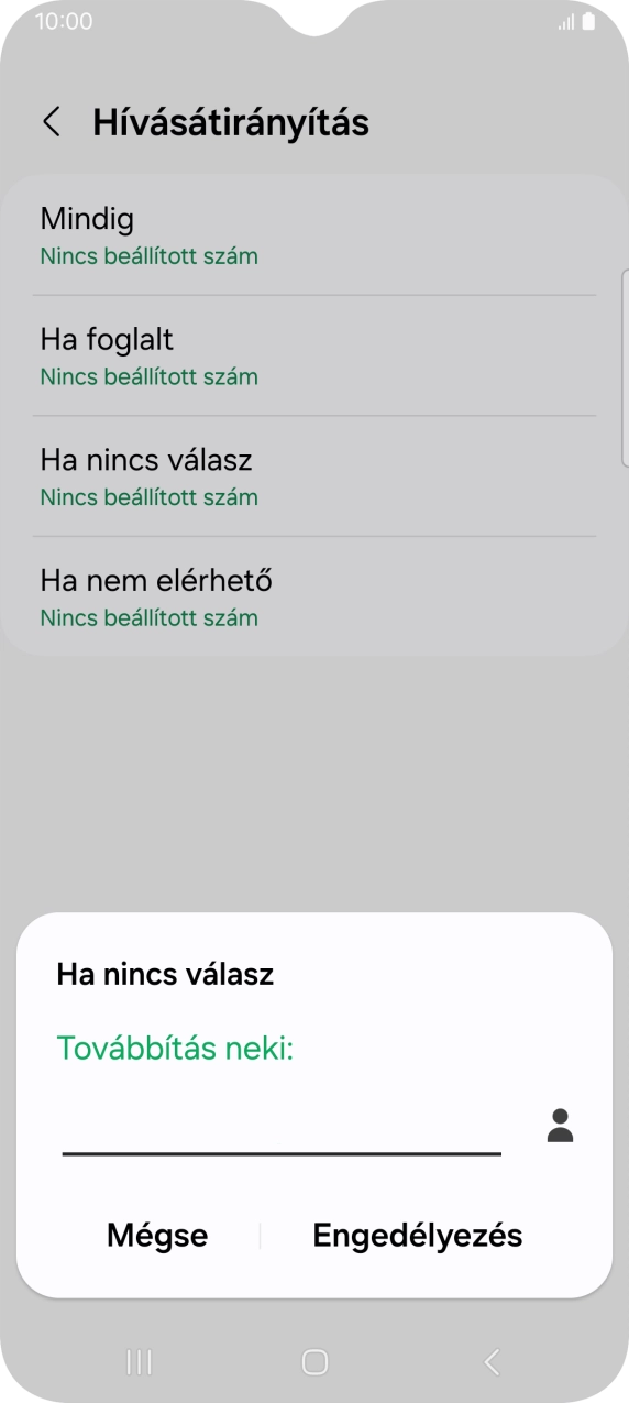 Írd be a +36709090999 számot és válaszd az Engedélyezés lehetőséget.