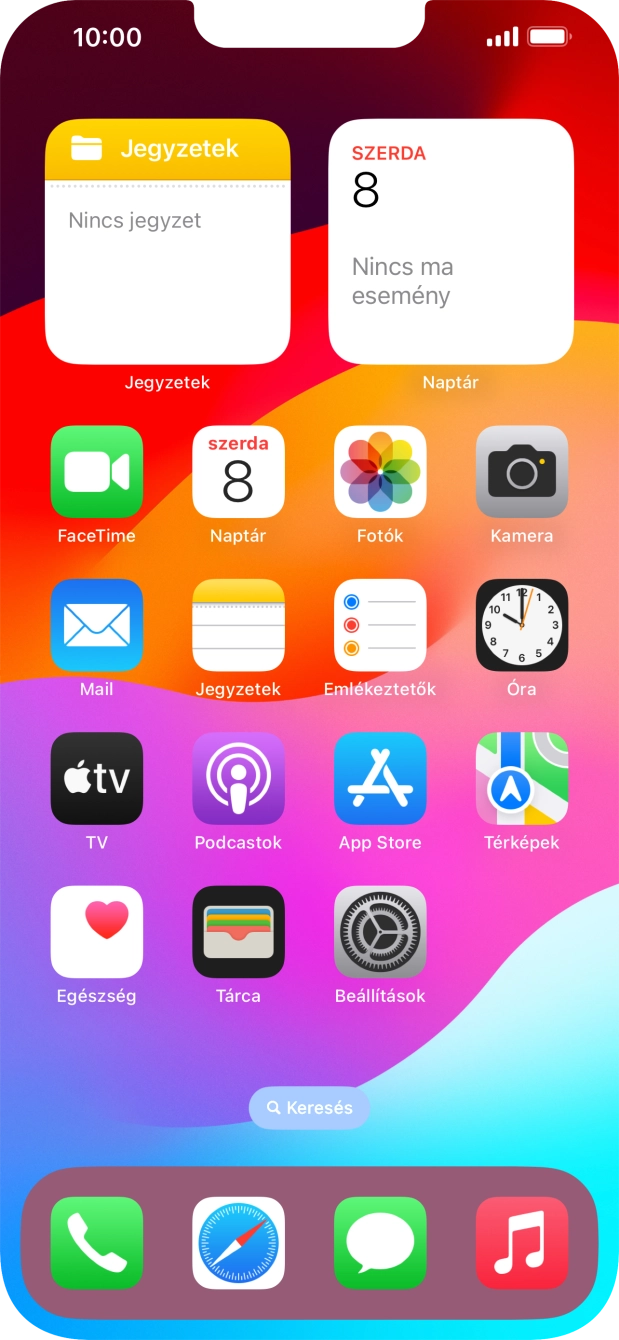 Válaszd a Beállítások lehetőséget. Válaszd a Beállítások lehetőséget.