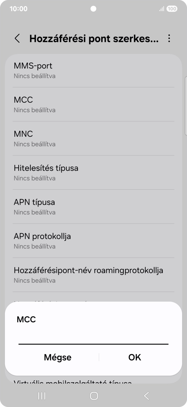 Írd be azt, hogy 216, és válaszd az OK lehetőséget.