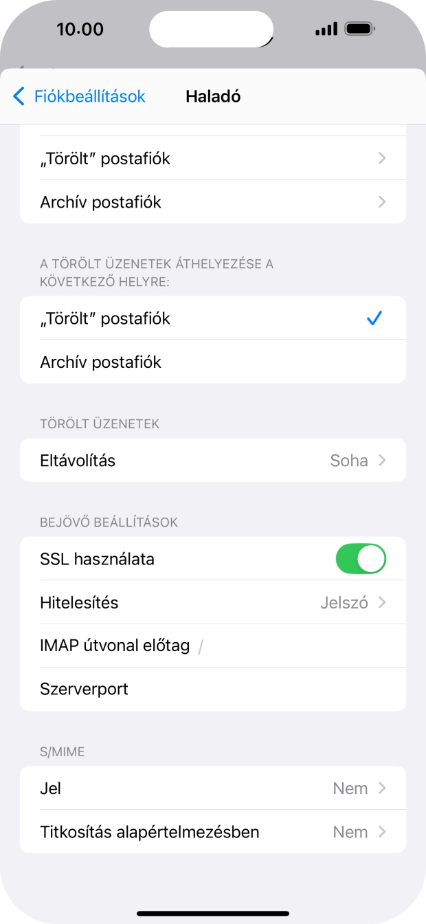 Válaszd a Hitelesítés lehetőséget.