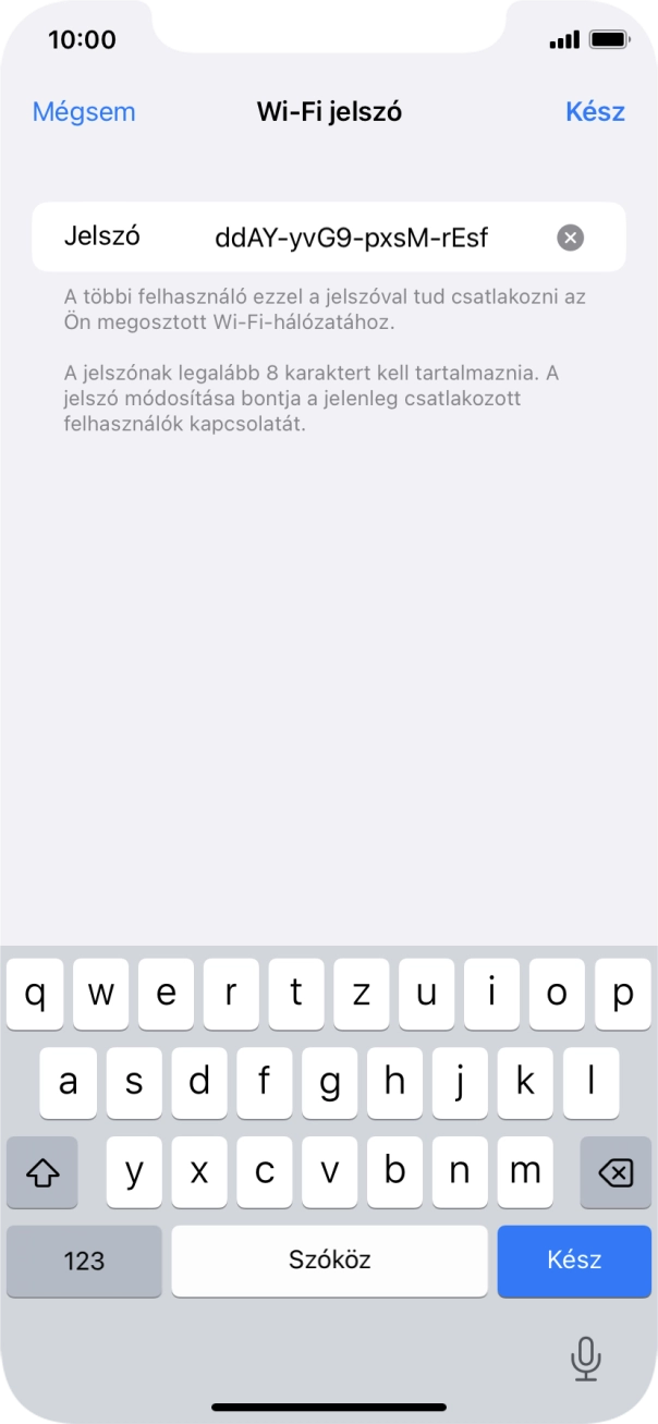 Válaszd a Kész lehetőséget.