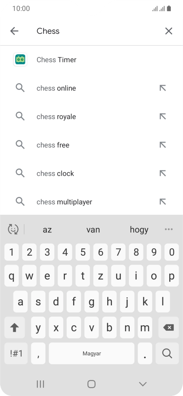 Írd be a keresett alkalmazás nevét vagy kategóriáját, és kattints a keresés ikonra. Írd be a keresett alkalmazás nevét vagy kategóriáját, és kattints a keresés ikonra.