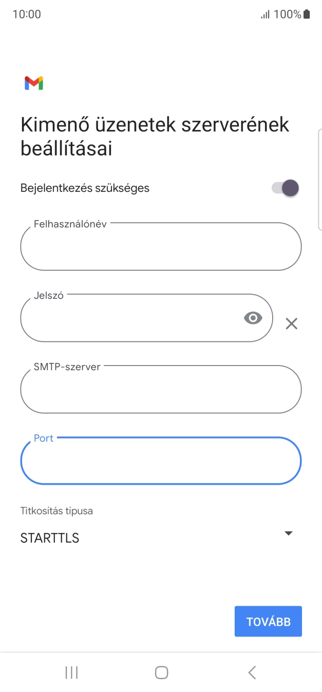 Nyisd le a „Titkosítás típusa” alatt legördülő menüt.
