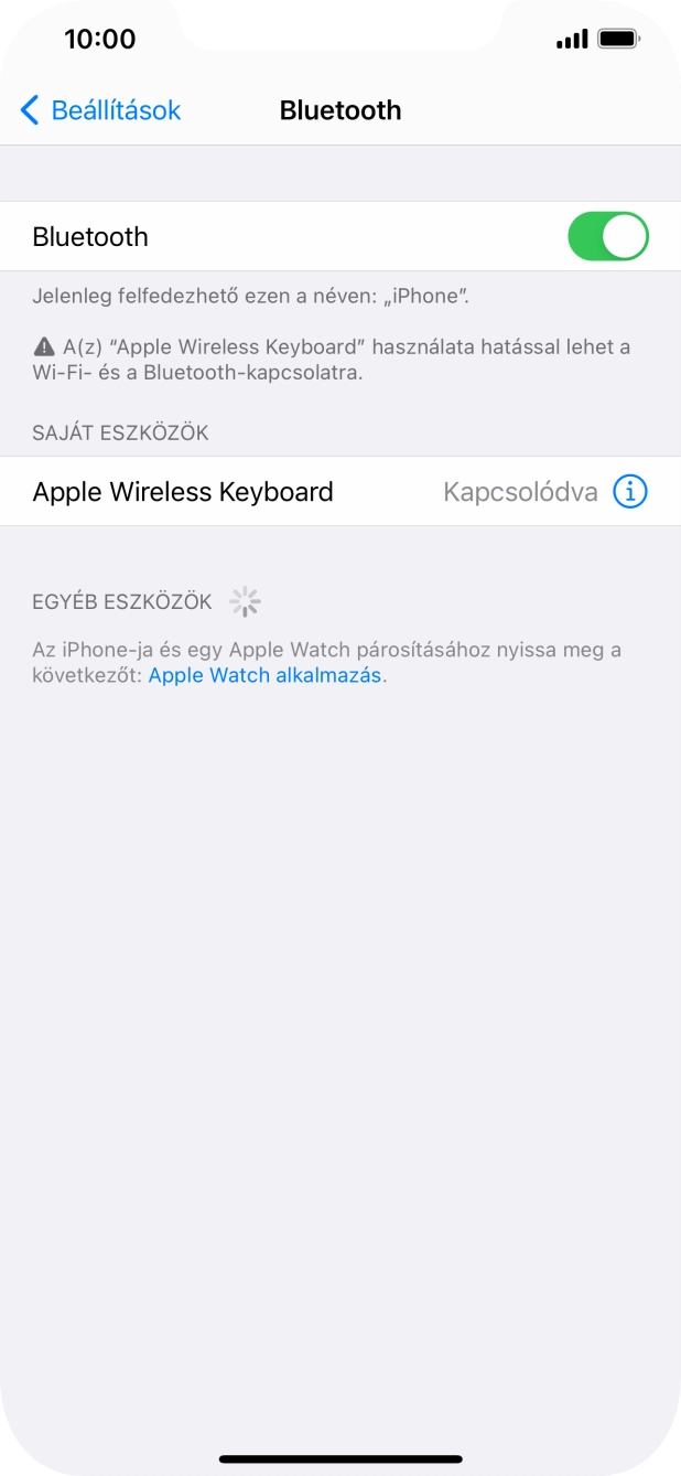 Húzd az ujjad felfelé a kijelző aljáról, hogy visszatérj a kezdőképernyőhöz.