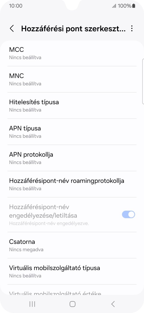 Válaszd az MCC lehetőséget.