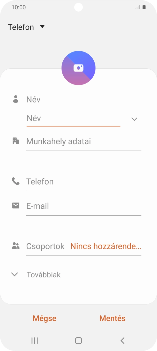 Nyisd le a névjegyzéknél legördülő menüt.