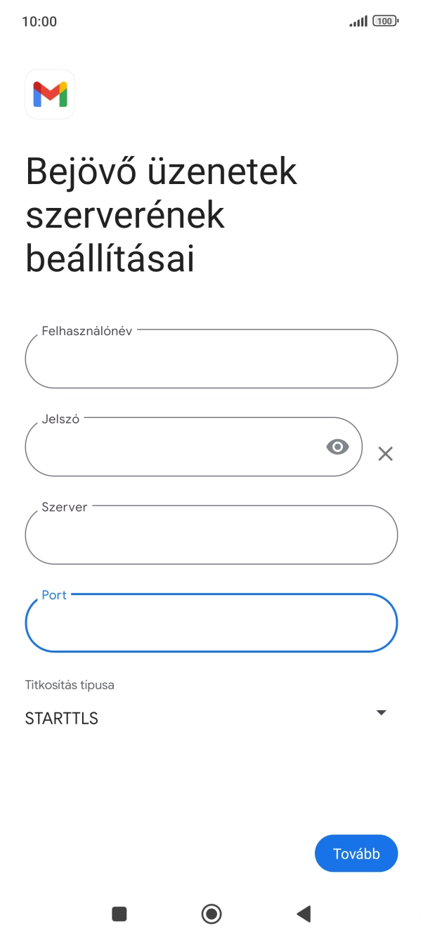 Nyisd le a „Titkosítás típusa” alatt legördülő menüt.