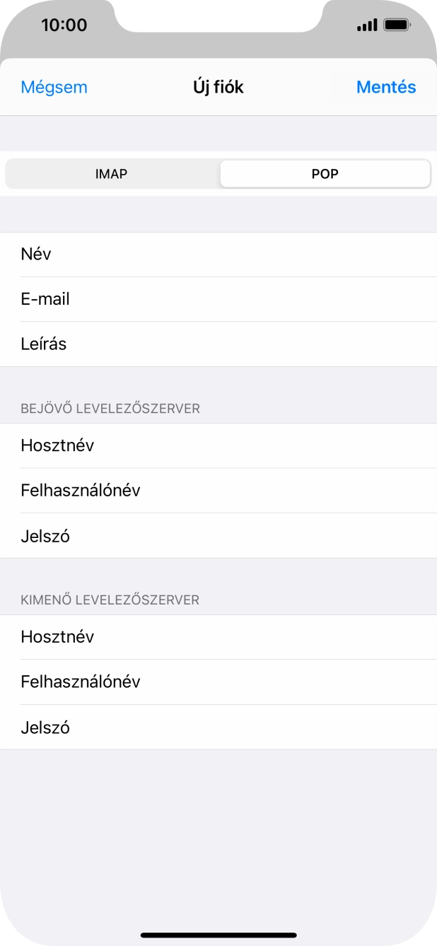 Válaszd a Mentés lehetőséget. Beállította a rendszer az e-mail-fiókodat. Amennyiben további beállításokat kívánsz alkalmazni a bejövő és kimenő szerverhez, az alábbi lépésekkel folytasd.
