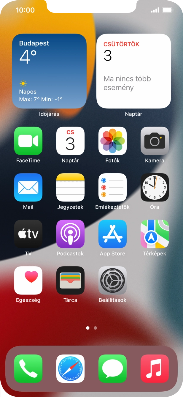 Válaszd a Beállítások lehetőséget. Válaszd a Beállítások lehetőséget.