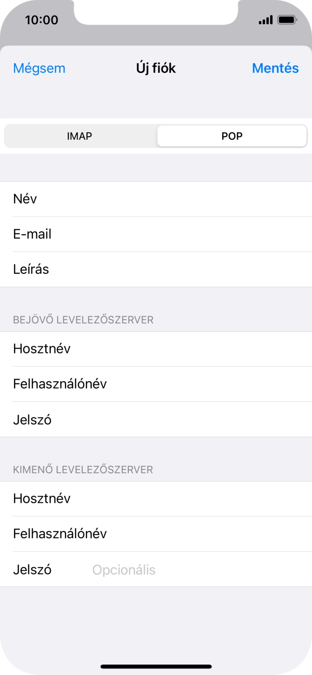 Kattints a Jelszó mezőre, és írd be az e-mail-fiókodhoz tartozó jelszót.
