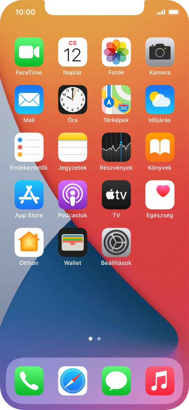 Válaszd a Beállítások lehetőséget. Válaszd a Beállítások lehetőséget.