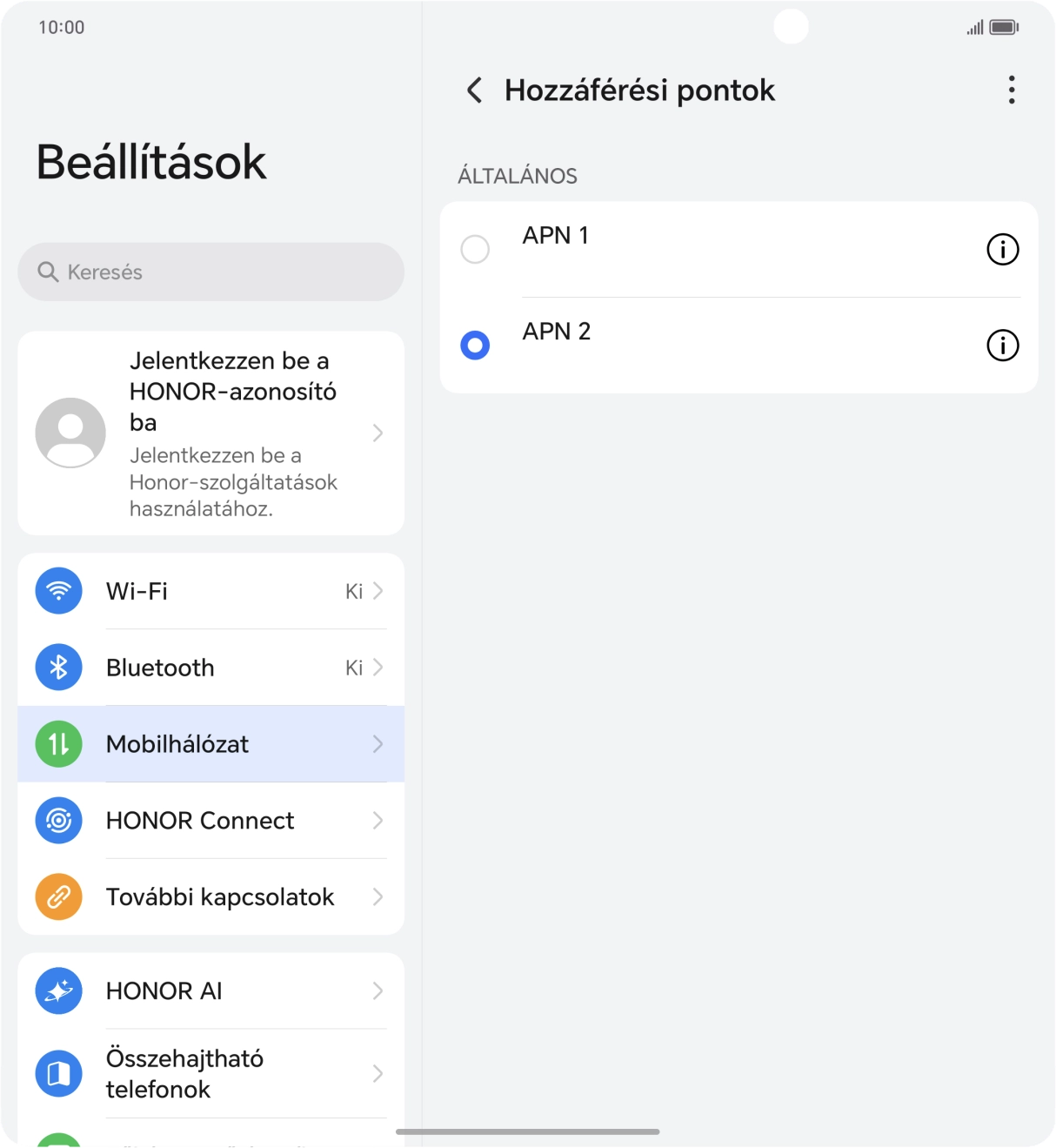 Húzd az ujjad felfelé a kijelző aljáról, hogy visszatérj a kezdőképernyőhöz.