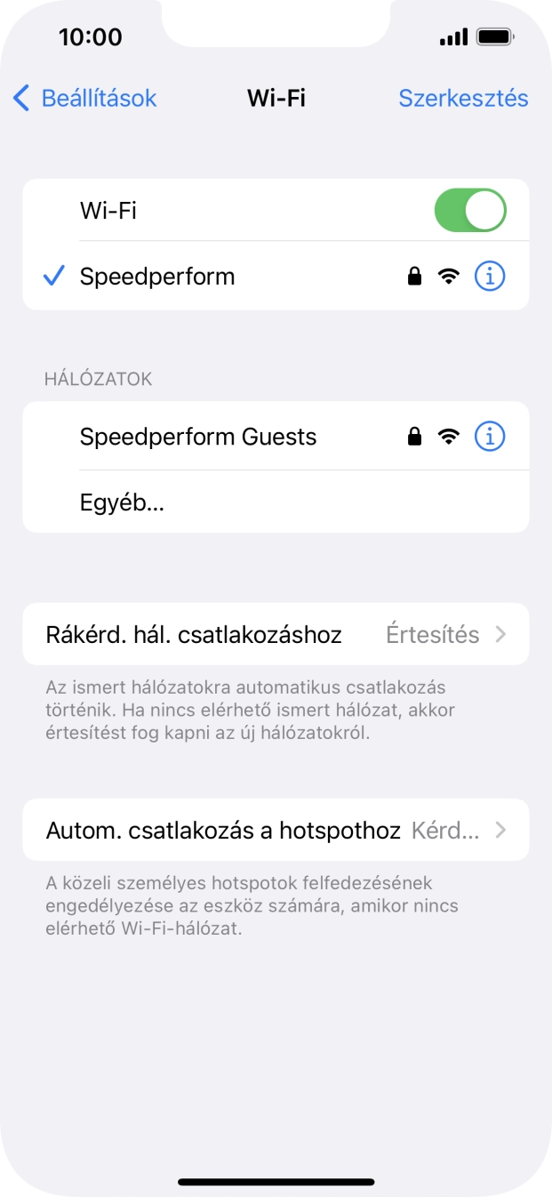 Húzd az ujjad felfelé a kijelző aljáról, hogy visszatérj a kezdőképernyőhöz.