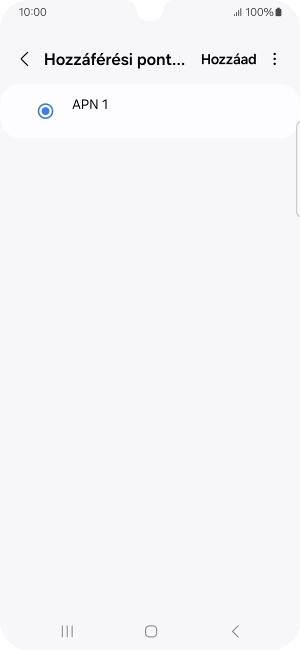Válaszd a Hozzáad lehetőséget.