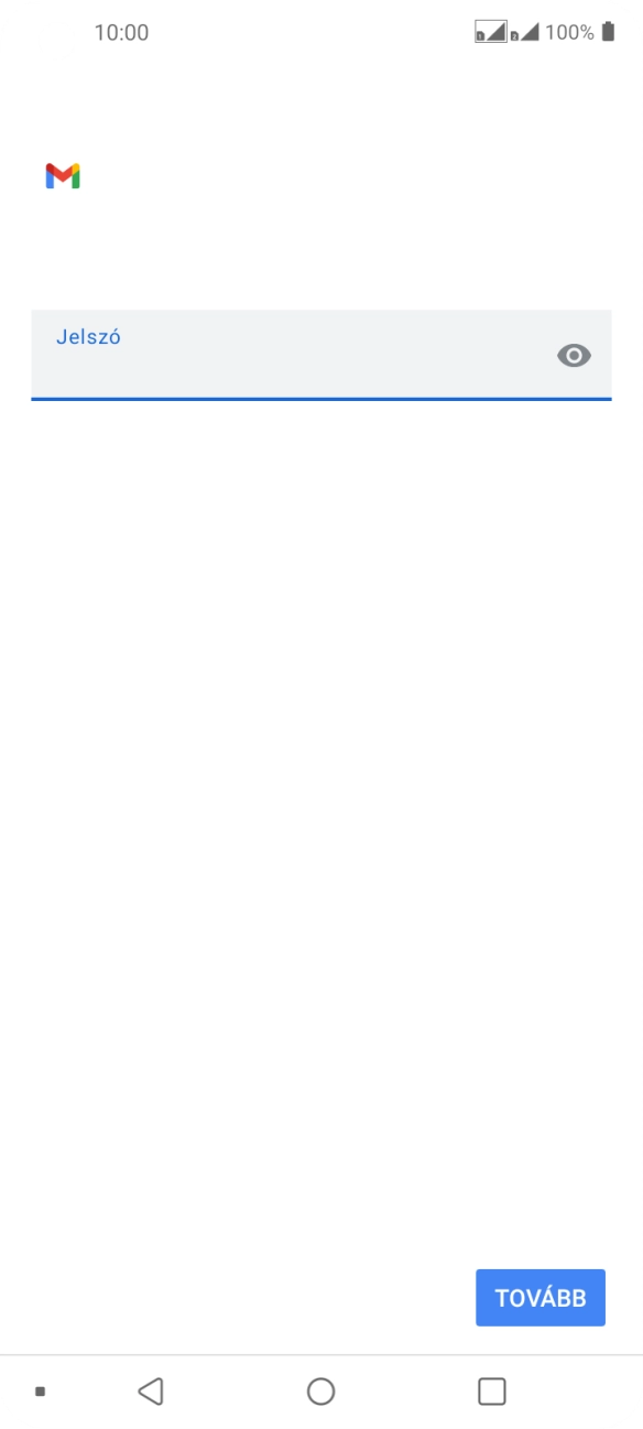 Válaszd a TOVÁBB lehetőséget.