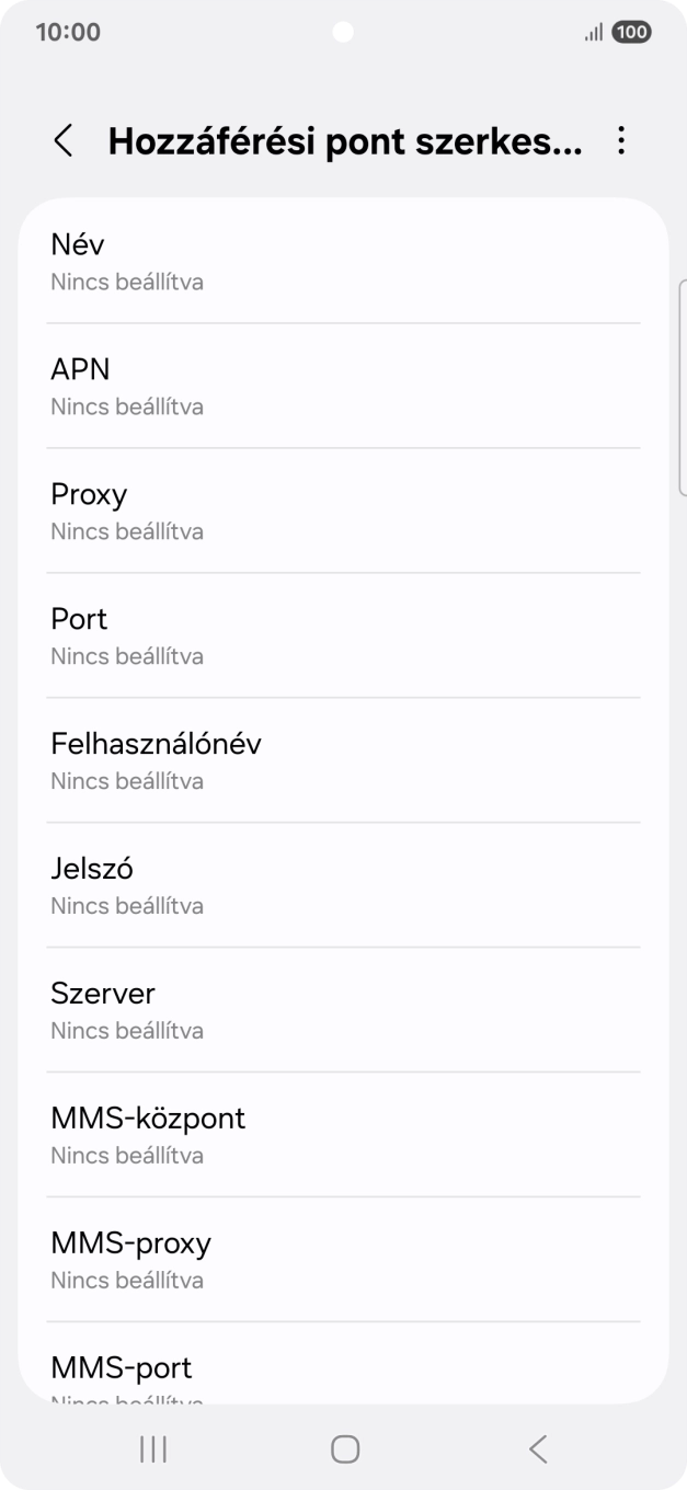 Válaszd a Név lehetőséget.