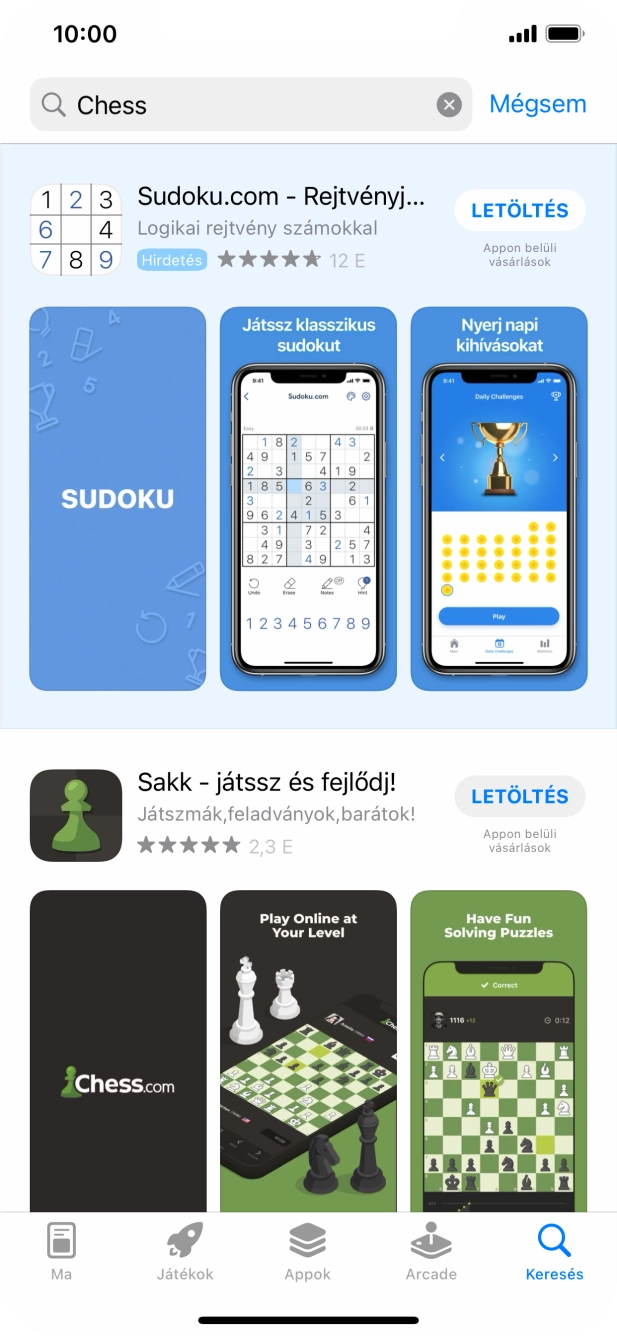 Kattints a kívánt alkalmazásra.