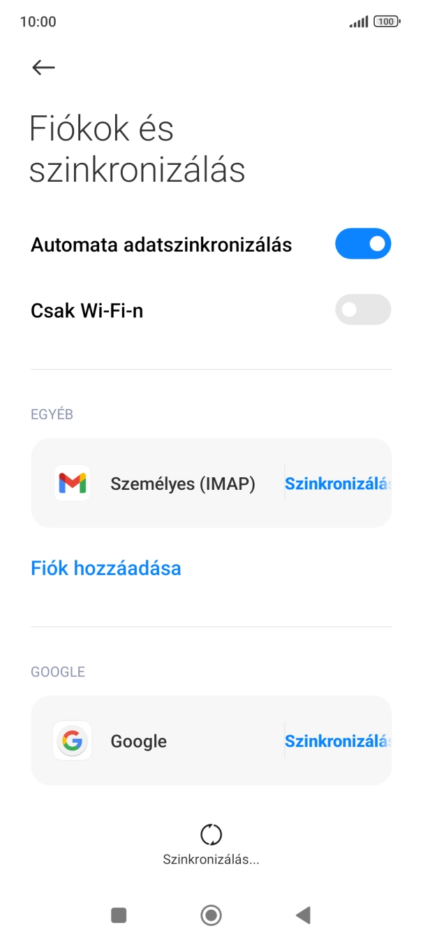 A befejezéshez, és ahhoz, hogy visszatérhess a főképernyőhöz, nyomd meg a főgombot.
