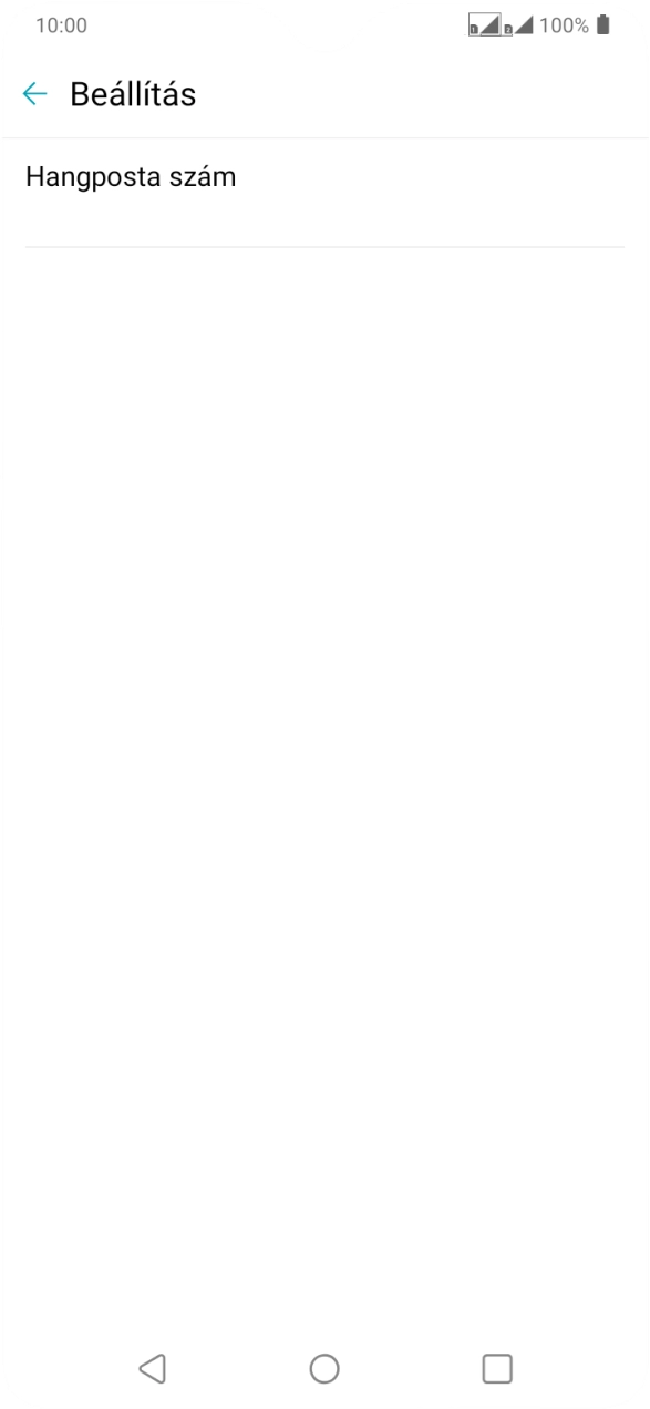 Válaszd a Hangposta szám lehetőséget. Válaszd a Hangposta szám lehetőséget.