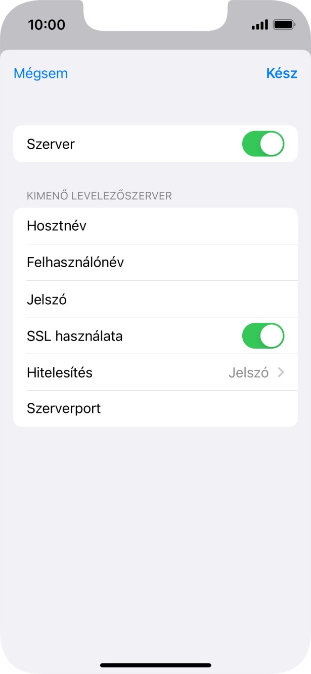 Kattints az „SSL használata” melletti csúszkára a funkció kikapcsolásához.