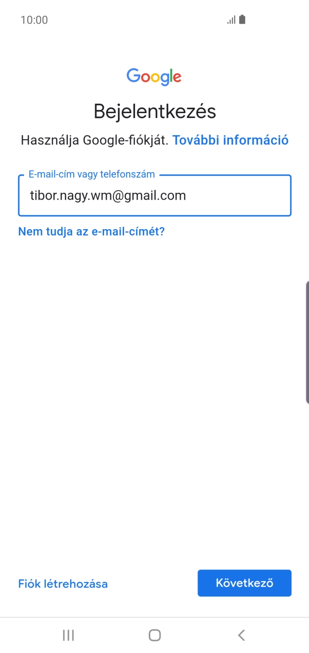 Válaszd a Következő lehetőséget.