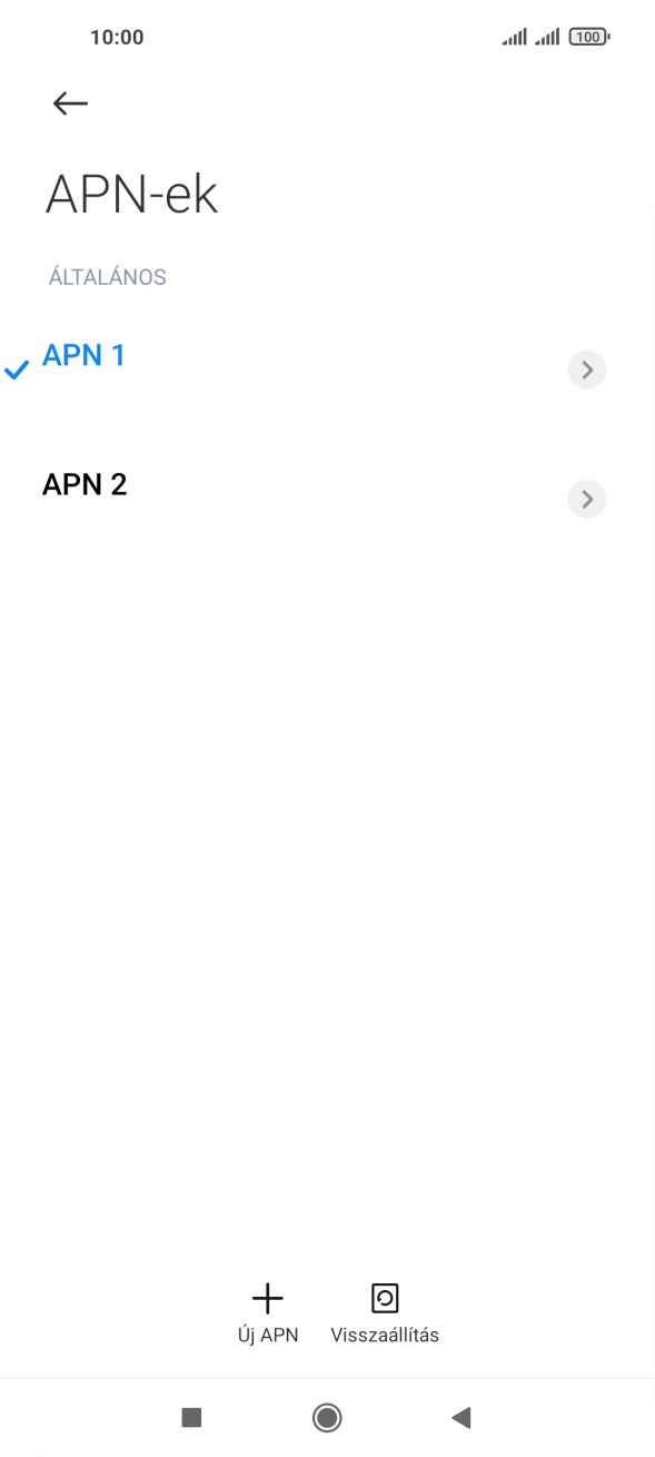 Kattints a kívánt adatkapcsolatra annak aktiválásához.