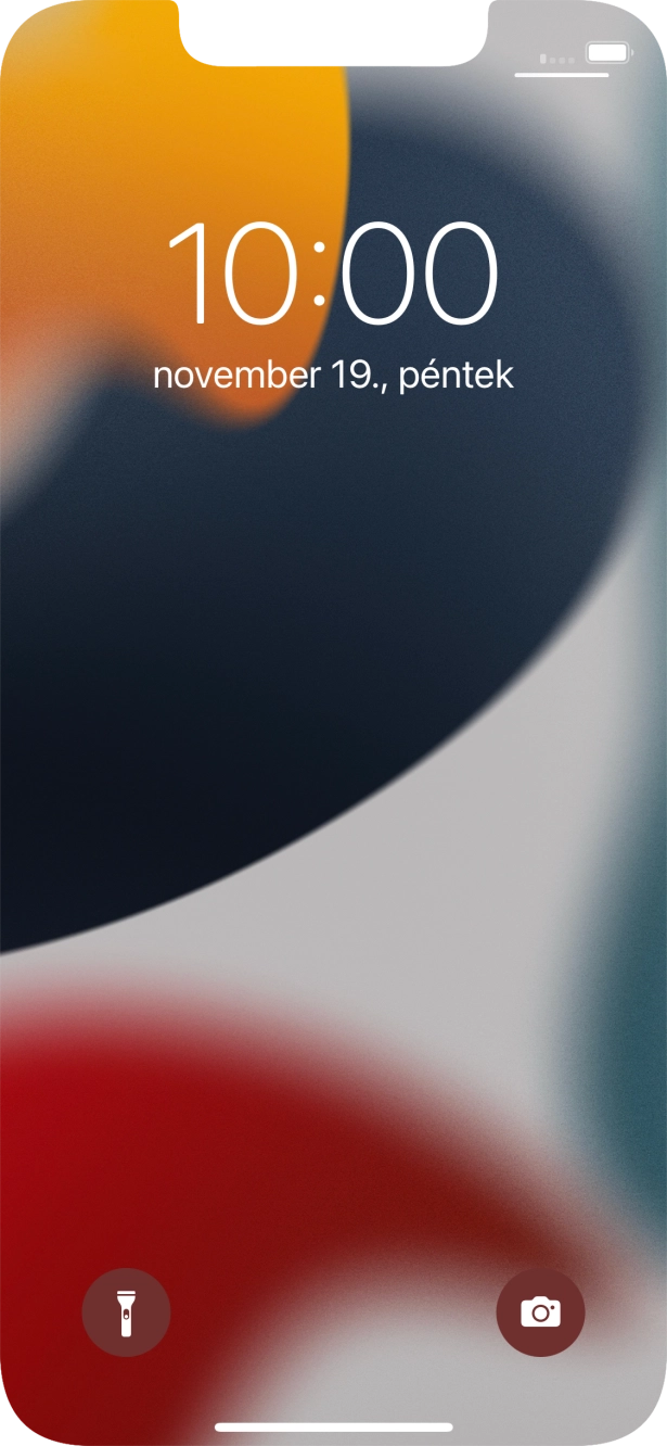 Húzd az ujjad felfelé a kijelző aljáról. Húzd az ujjad felfelé a kijelző aljáról.