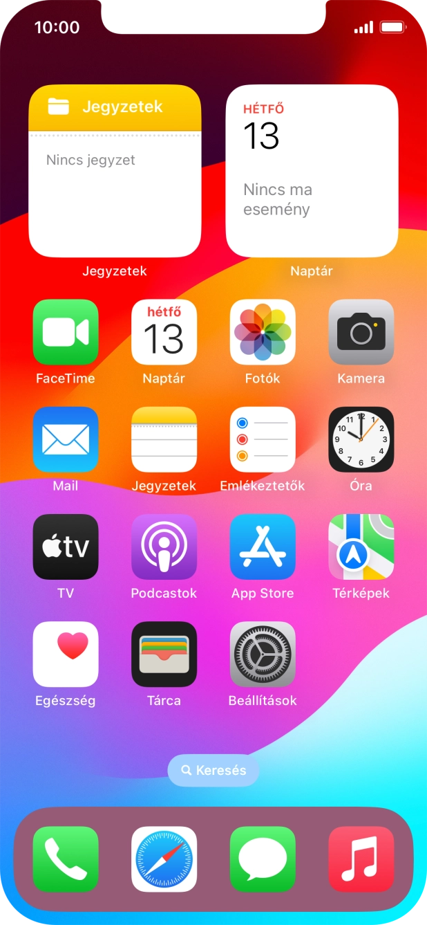 Válaszd a Beállítások lehetőséget. Válaszd a Beállítások lehetőséget.
